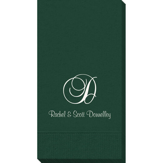 Elegant Initial Guest Towels